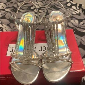 Size 11 silver elegant heels